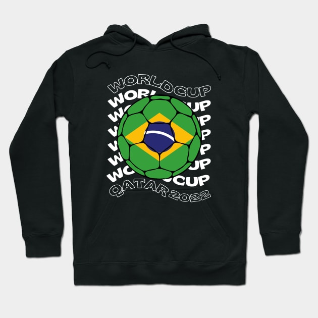 Brazil Football Hoodie by footballomatic